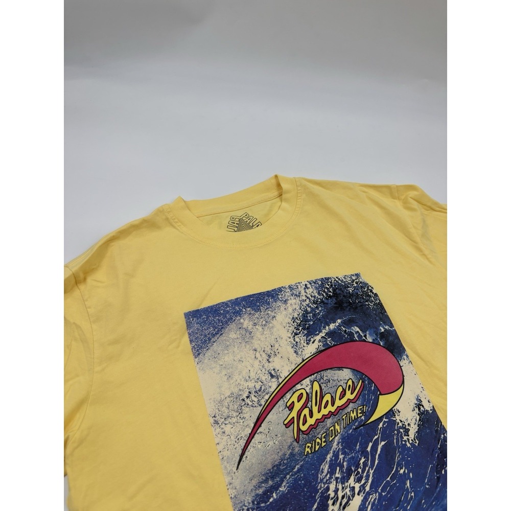 Palace‎ Skateboards Men's L Ride Yellow Graphic T-Shirt